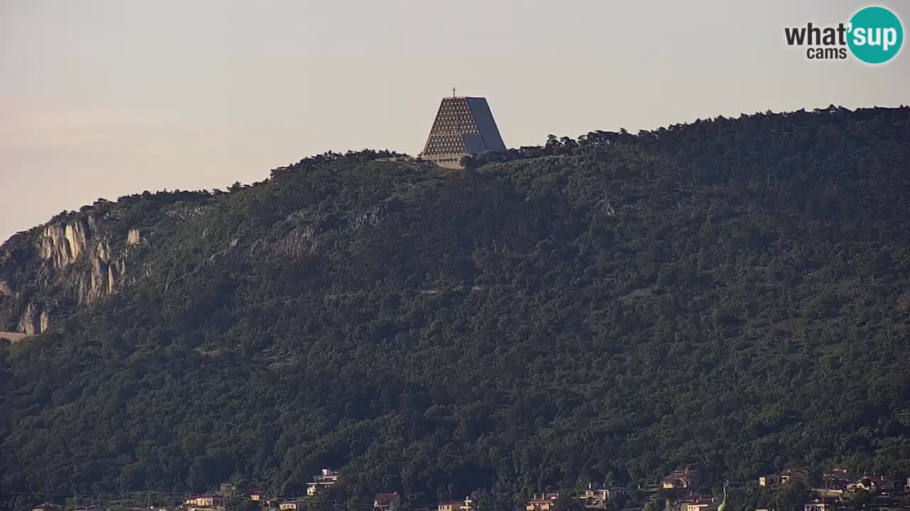 Live webcam Trieste – Panorama of the city, the Gulf, the maritime station and the Miramare castle