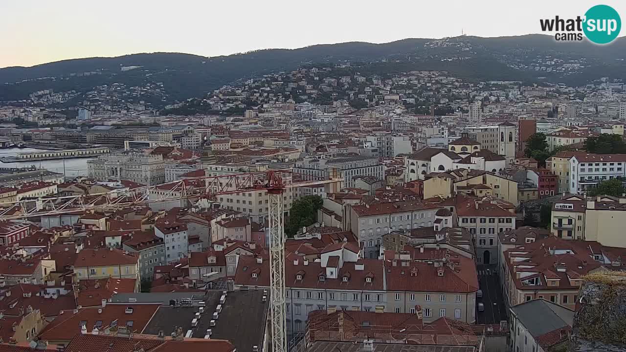 Live webcam Trieste – Panorama of the city, the Gulf, the maritime station and the Miramare castle