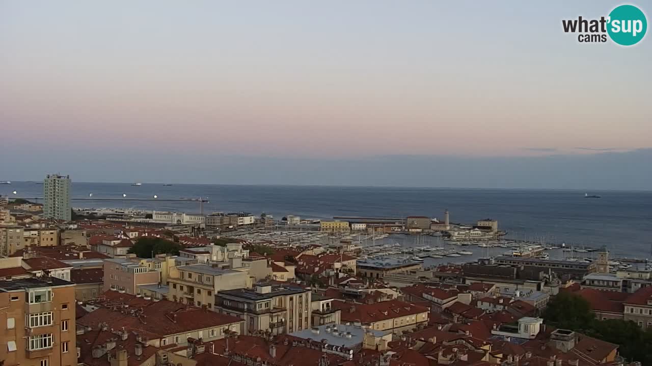 Webcam Trieste – View from sanctuary Monte Grisa