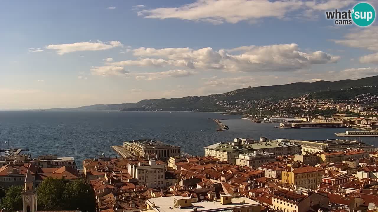 Live-Webcam Triest – Panorama der Stadt, des Golfs, der Seestation und des Schlosses Miramare