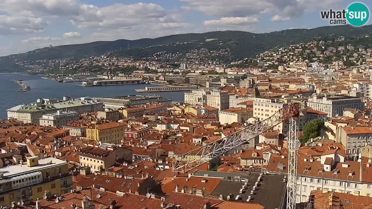 Webcam Trieste – View from sanctuary Monte Grisa