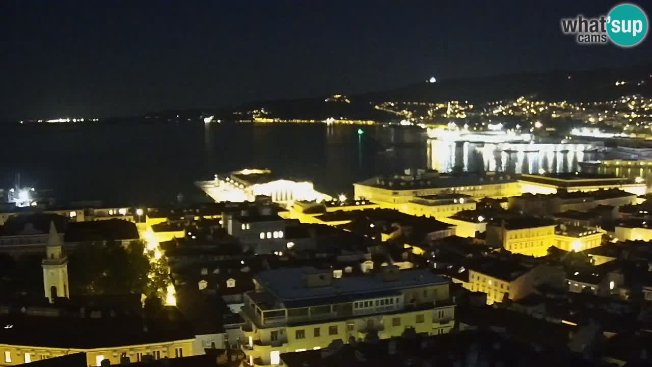 Live-Webcam Triest – Panorama der Stadt, des Golfs, der Seestation und des Schlosses Miramare