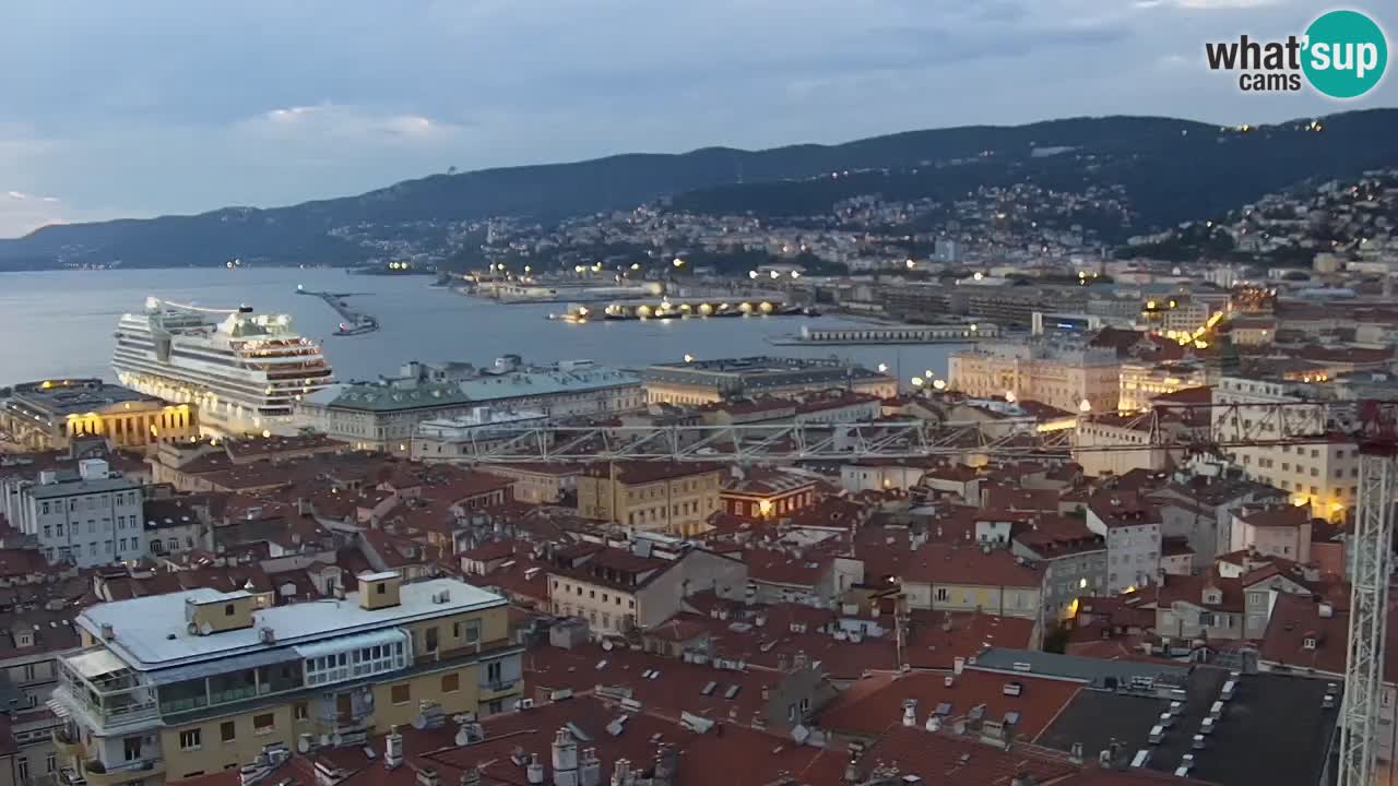 Spletna kamera Trst – pogled s svetišča Monte Grisa