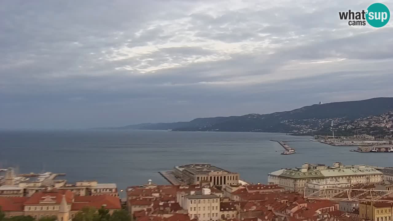 Webcam Trieste – View from sanctuary Monte Grisa