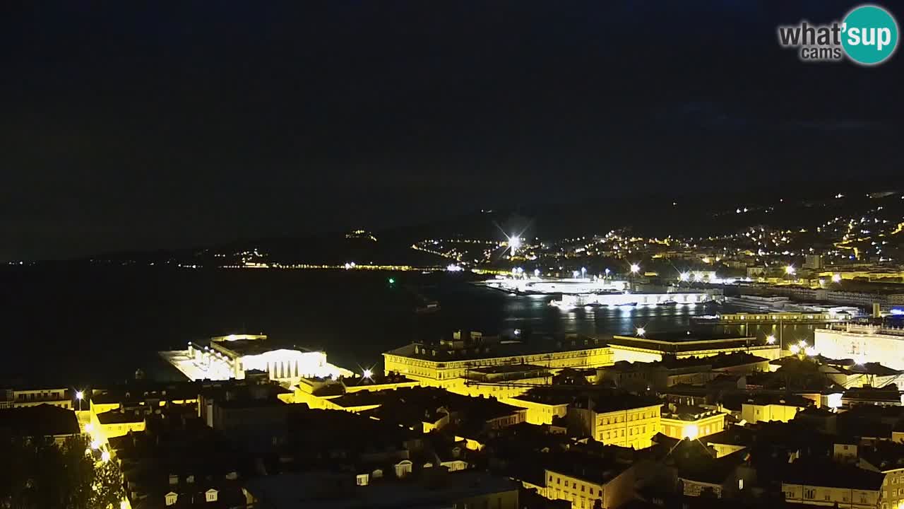 Webcam Trieste – View from sanctuary Monte Grisa