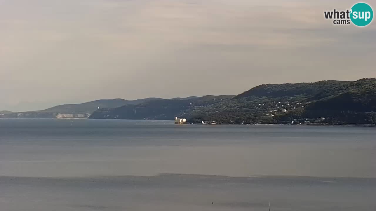 Live-Webcam Triest – Panorama der Stadt, des Golfs, der Seestation und des Schlosses Miramare