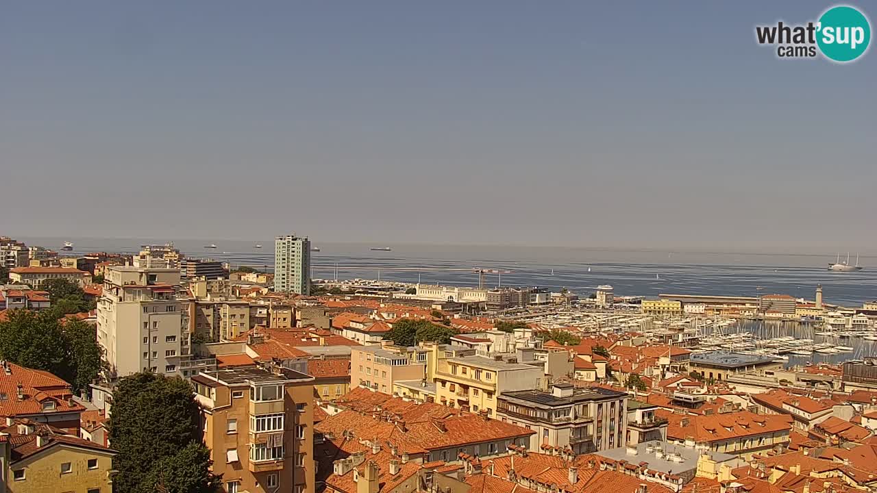 Webcam Trieste – View from sanctuary Monte Grisa