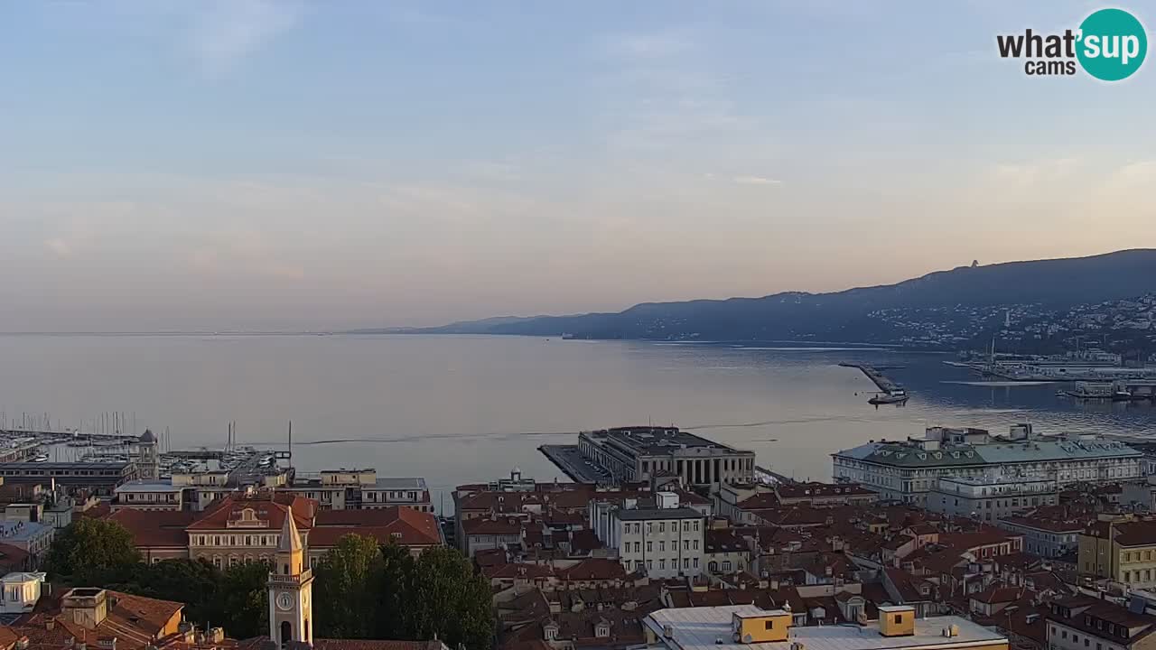 Webcam Trieste – View from sanctuary Monte Grisa