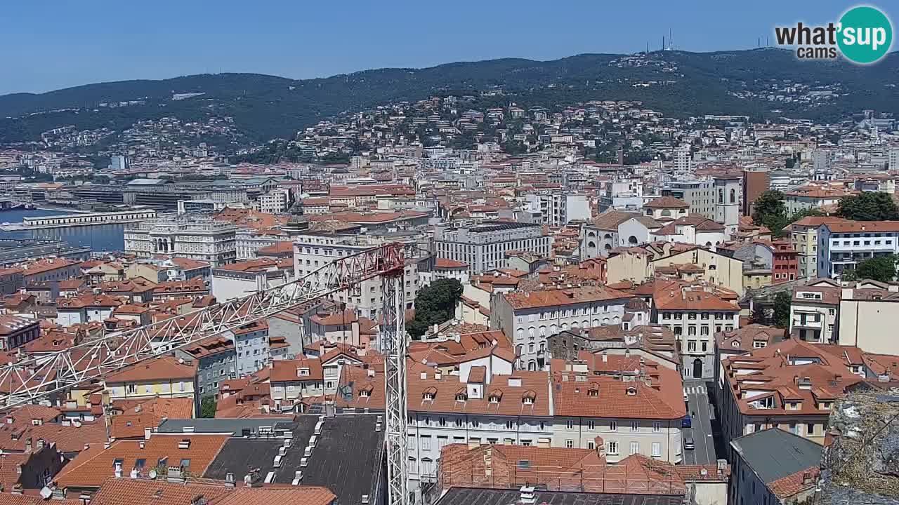 Live webcam Trieste – Panorama of the city, the Gulf, the maritime station and the Miramare castle