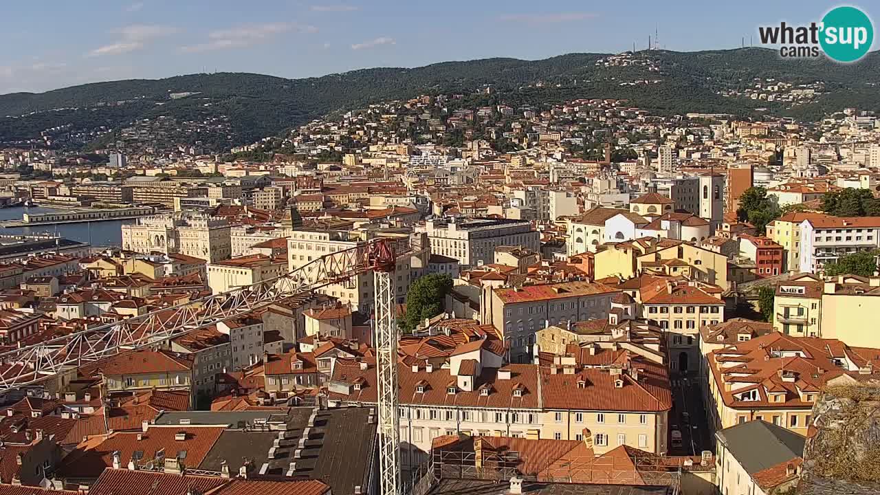 Webcam Trieste – View from sanctuary Monte Grisa