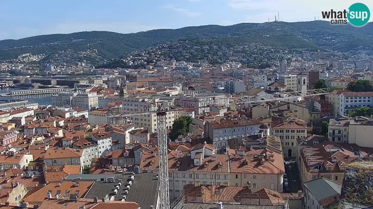Live webcam Trieste – Panorama of the city, the Gulf, the maritime station and the Miramare castle