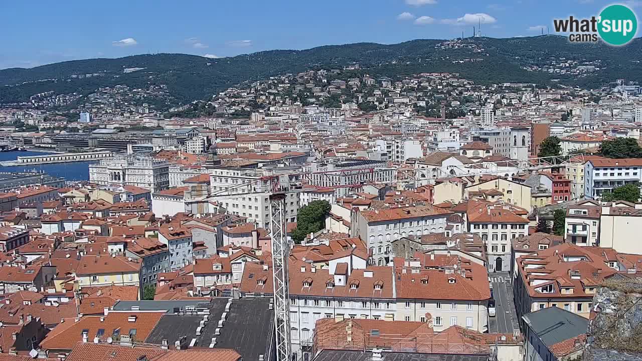 Live webcam Trieste – Panorama of the city, the Gulf, the maritime station and the Miramare castle