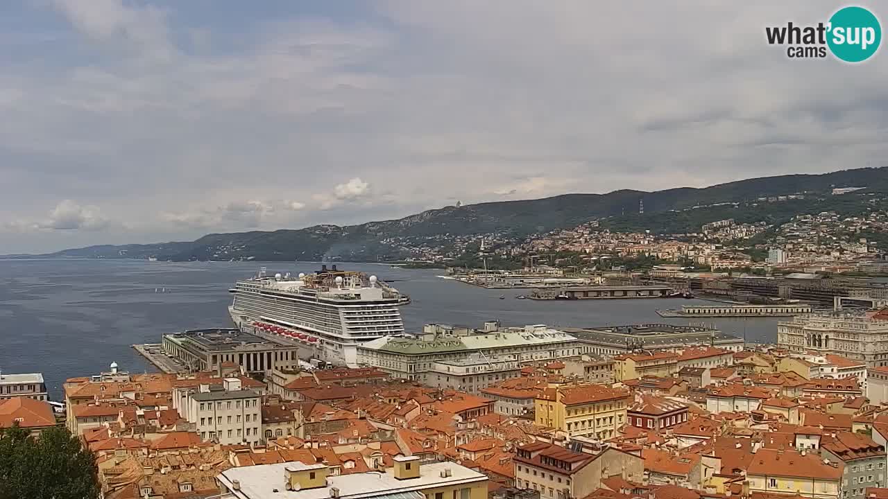 Live-Webcam Triest – Panorama der Stadt, des Golfs, der Seestation und des Schlosses Miramare