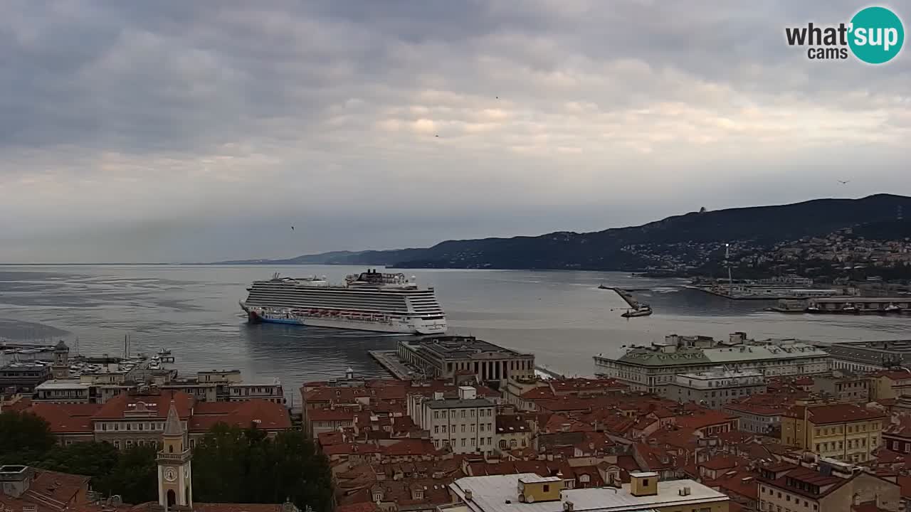 Live-Webcam Triest – Panorama der Stadt, des Golfs, der Seestation und des Schlosses Miramare