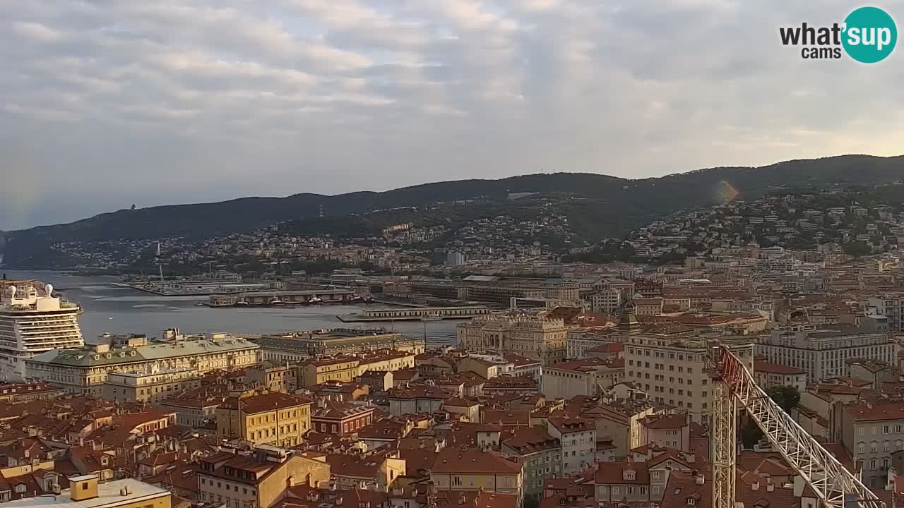 Live-Webcam Triest – Panorama der Stadt, des Golfs, der Seestation und des Schlosses Miramare