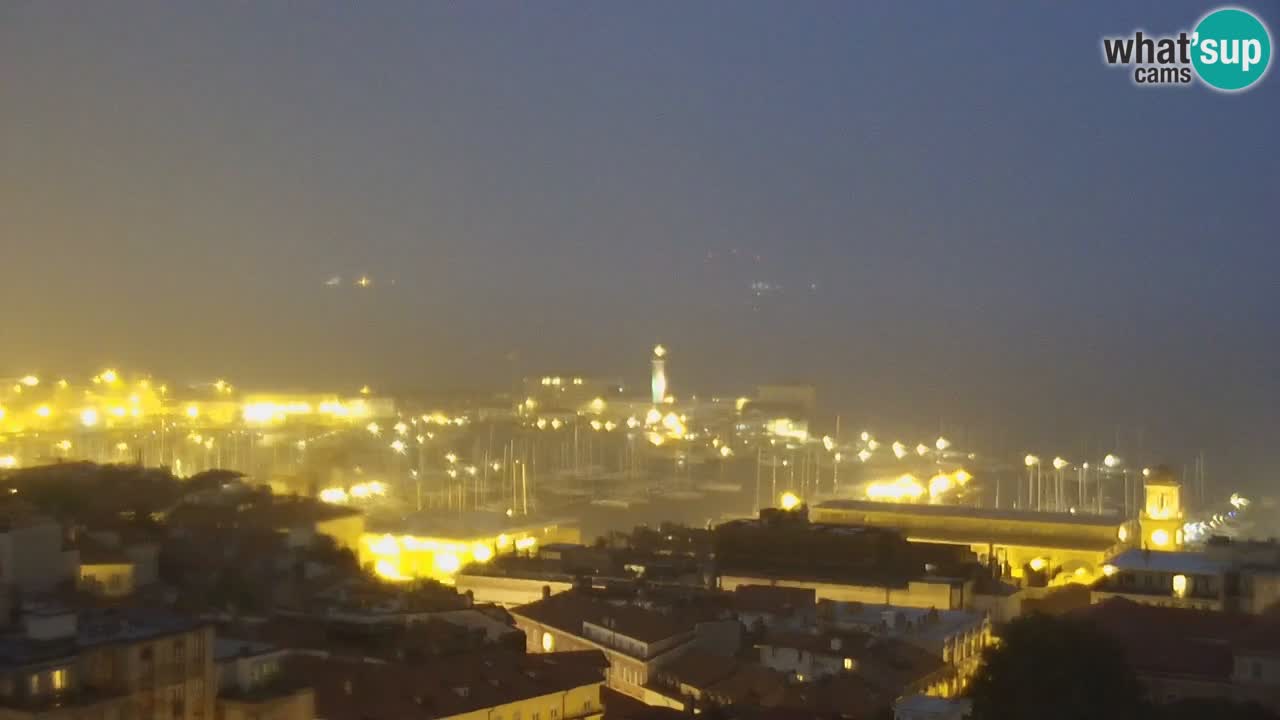 Spletna kamera Trst – pogled s svetišča Monte Grisa