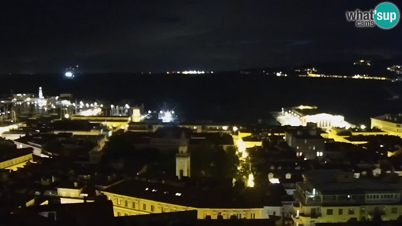 Webcam Trieste – View from sanctuary Monte Grisa