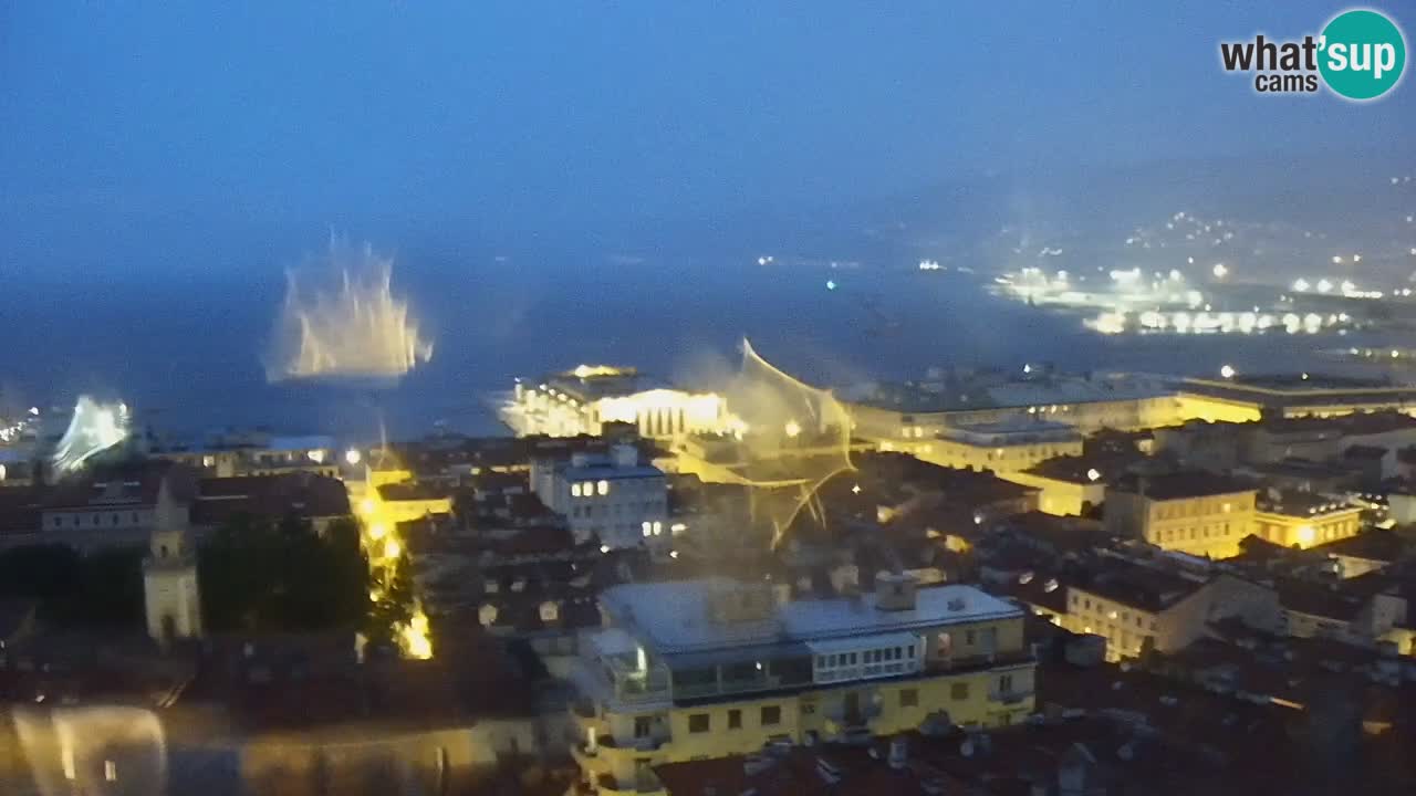 Webcam Triest – Blick vom Heiligtum Monte Grisa