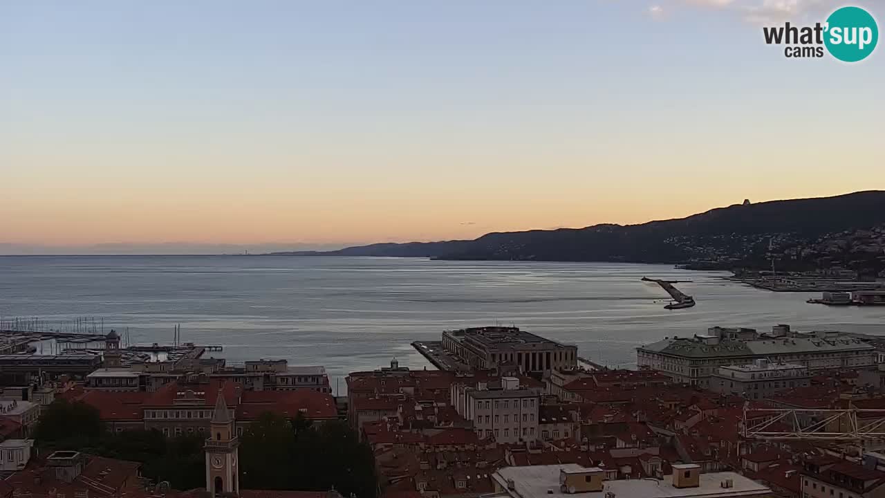 Live-Webcam Triest – Panorama der Stadt, des Golfs, der Seestation und des Schlosses Miramare