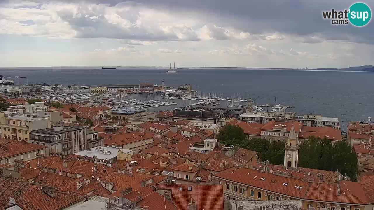 Webcam Trieste – View from sanctuary Monte Grisa