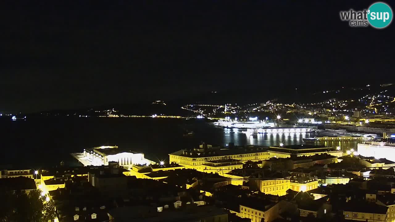 Live-Webcam Triest – Panorama der Stadt, des Golfs, der Seestation und des Schlosses Miramare