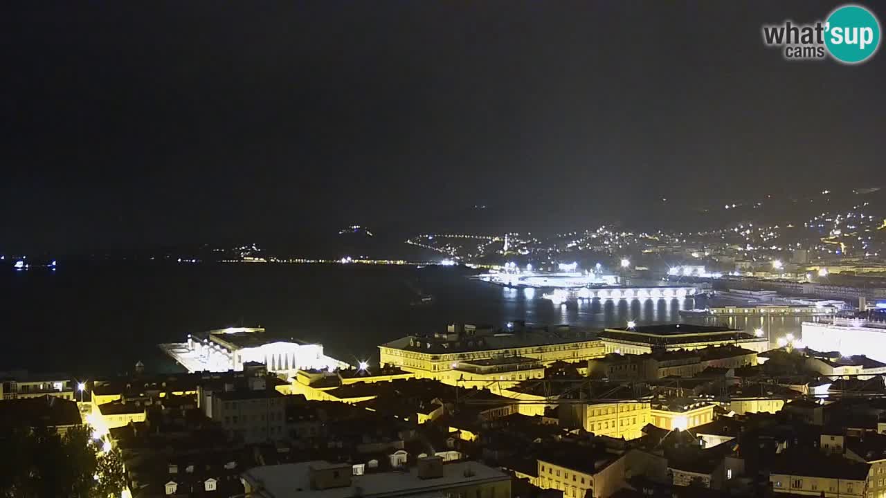 Webcam Trieste – View from sanctuary Monte Grisa