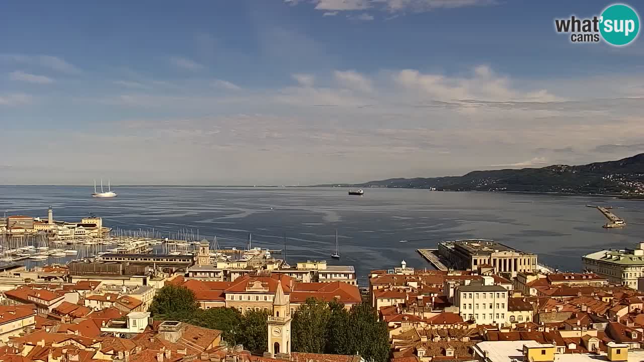 Spletna kamera Trst – pogled s svetišča Monte Grisa