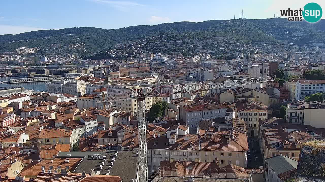 Live webcam Trieste – Panorama of the city, the Gulf, the maritime station and the Miramare castle