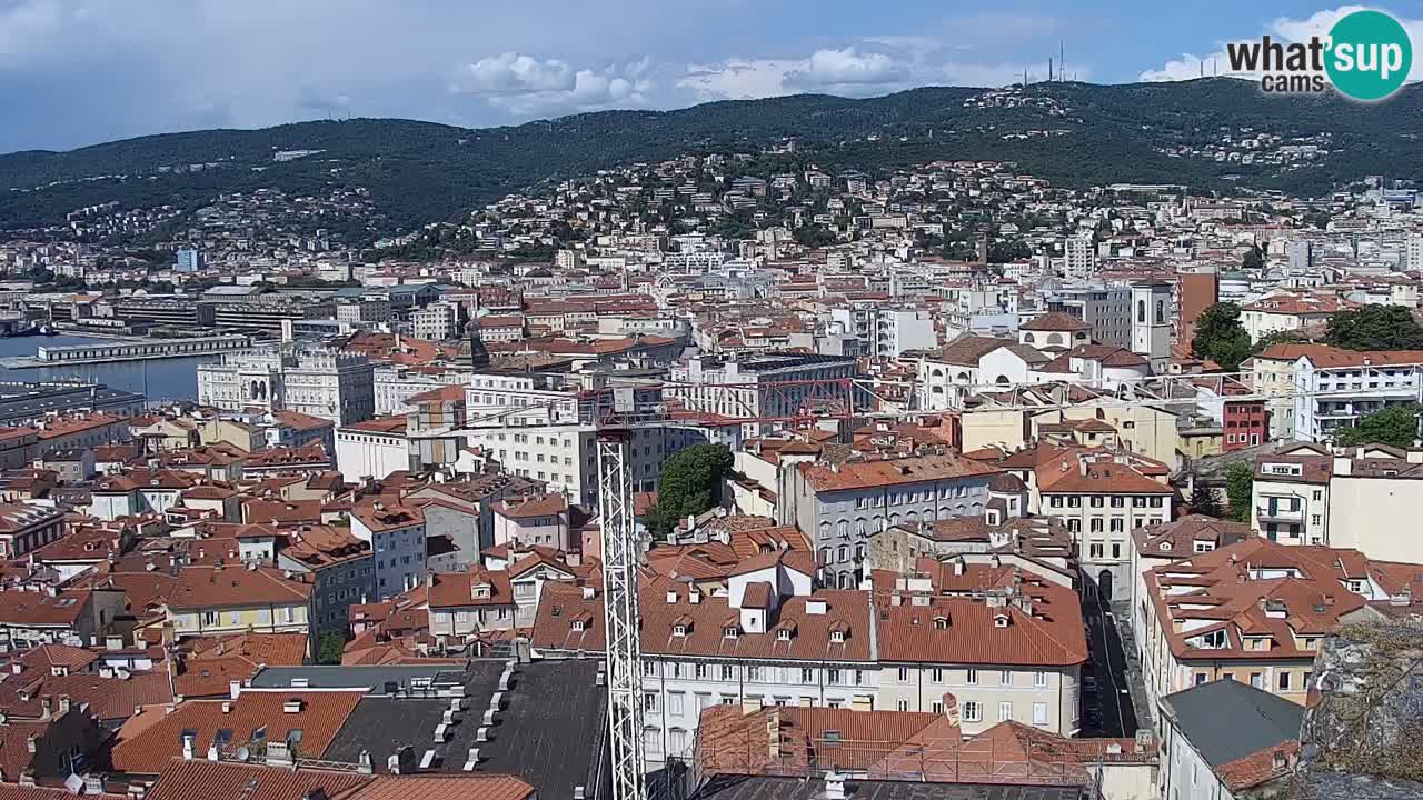 Live webcam Trieste – Panorama of the city, the Gulf, the maritime station and the Miramare castle