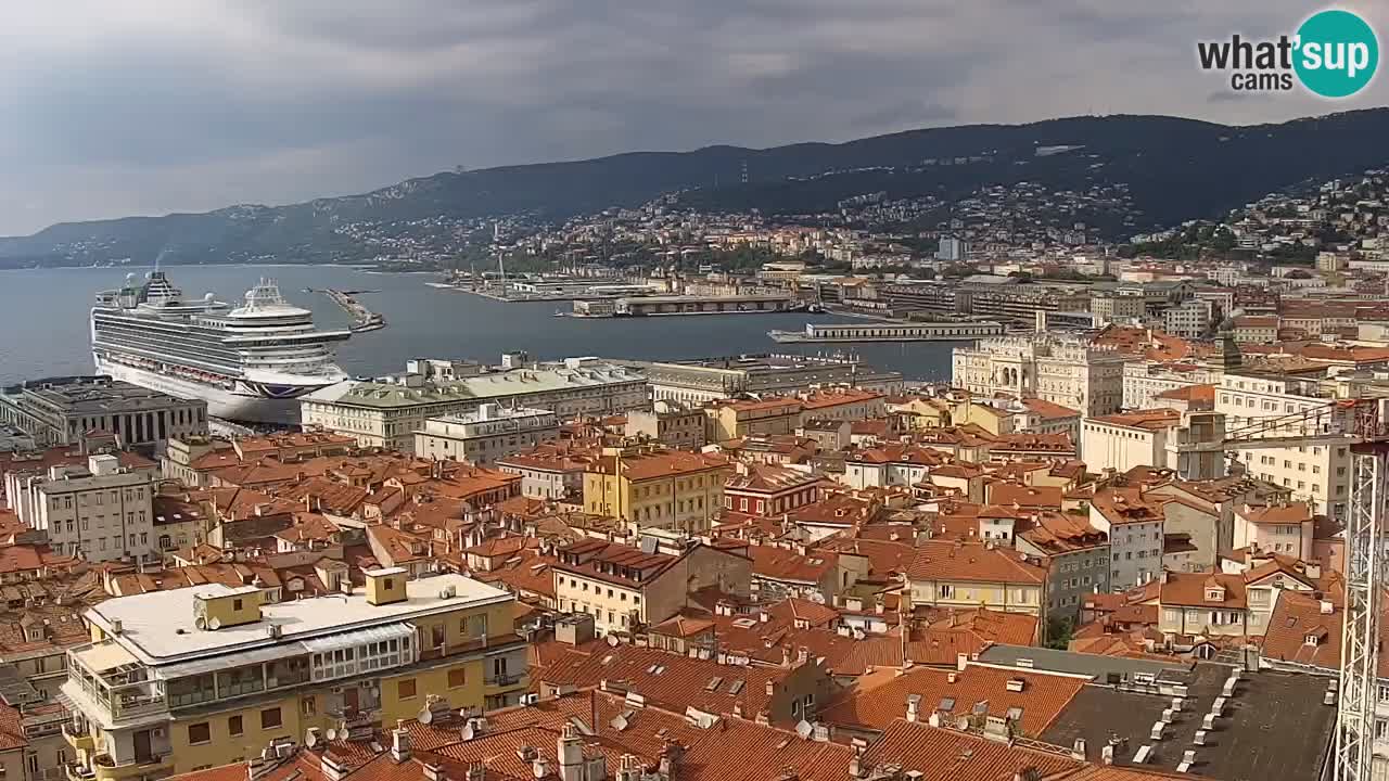 Live-Webcam Triest – Panorama der Stadt, des Golfs, der Seestation und des Schlosses Miramare