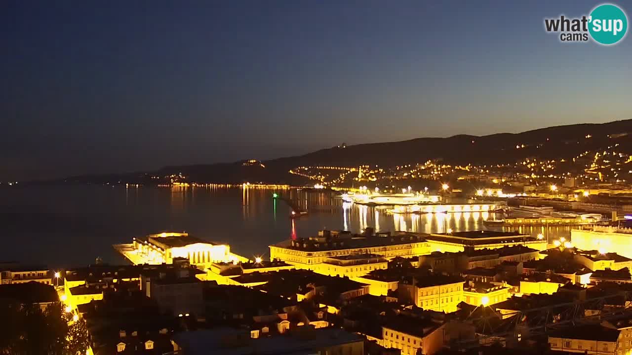 Webcam Trieste – View from sanctuary Monte Grisa