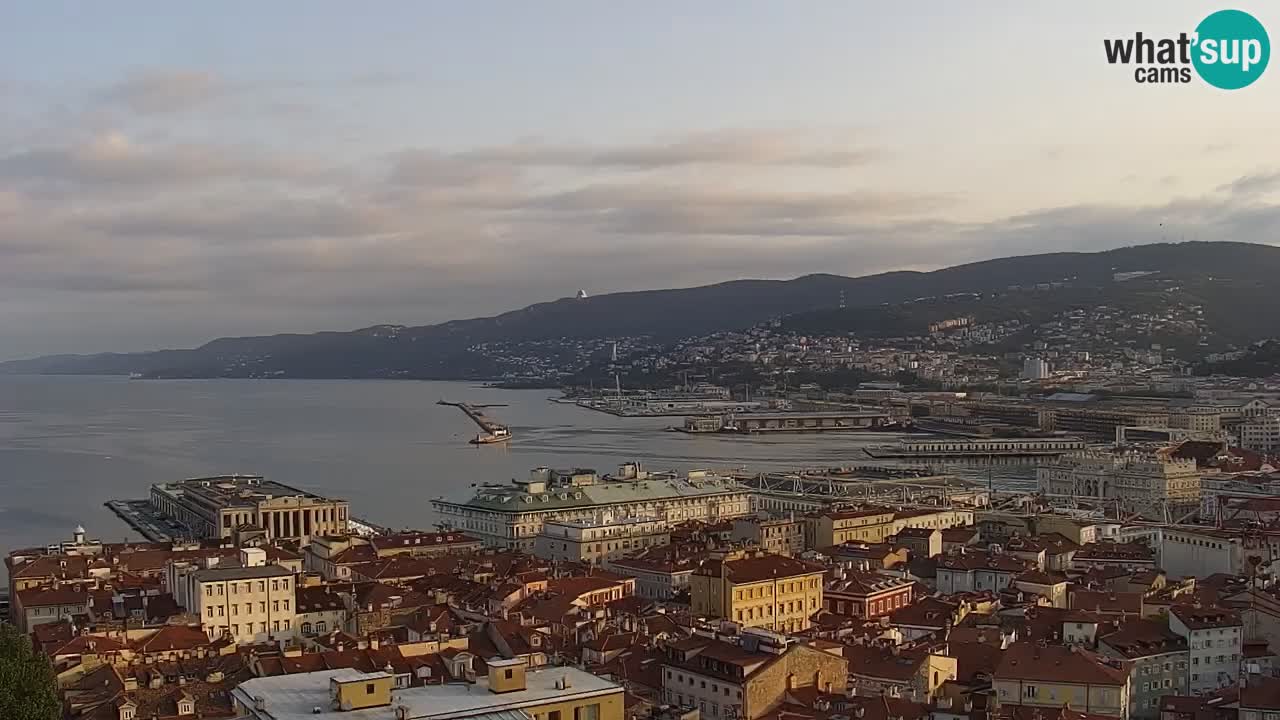 Webcam Trieste – View from sanctuary Monte Grisa