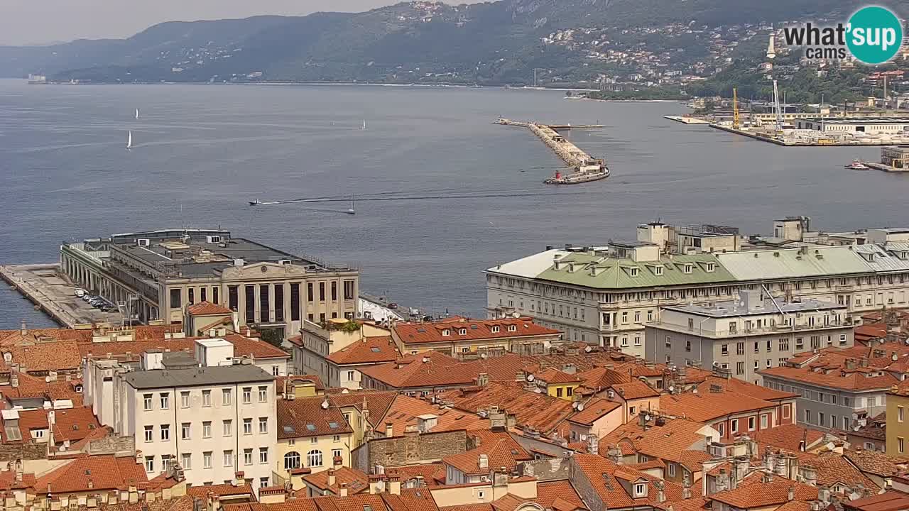 Webcam Trieste –  Vista desde el santuario Monte Grisa