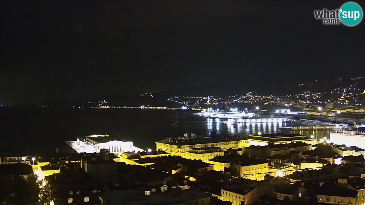 Live-Webcam Triest – Panorama der Stadt, des Golfs, der Seestation und des Schlosses Miramare