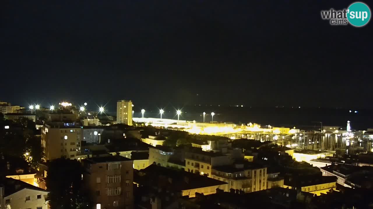 Live webcam Trieste – Panorama della città, del Golfo, stazione marittima e del castello di Miramare
