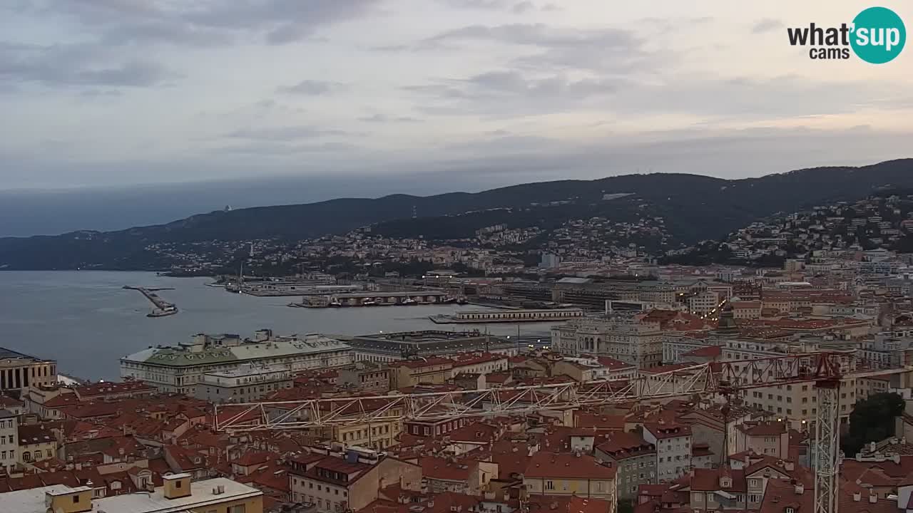 Live-Webcam Triest – Panorama der Stadt, des Golfs, der Seestation und des Schlosses Miramare