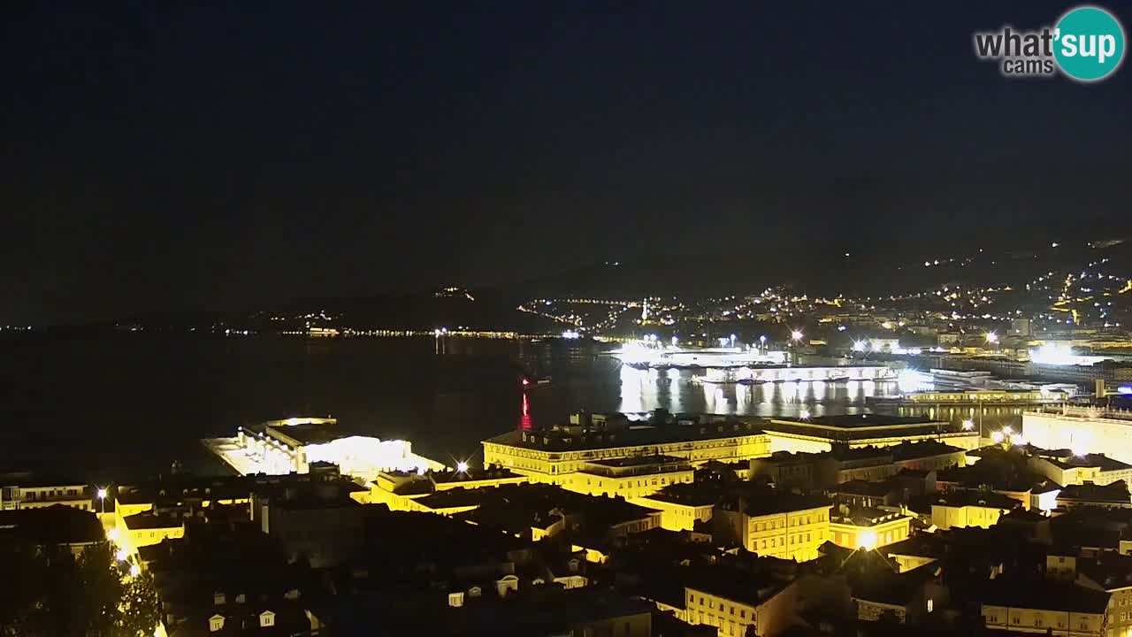 Live-Webcam Triest – Panorama der Stadt, des Golfs, der Seestation und des Schlosses Miramare