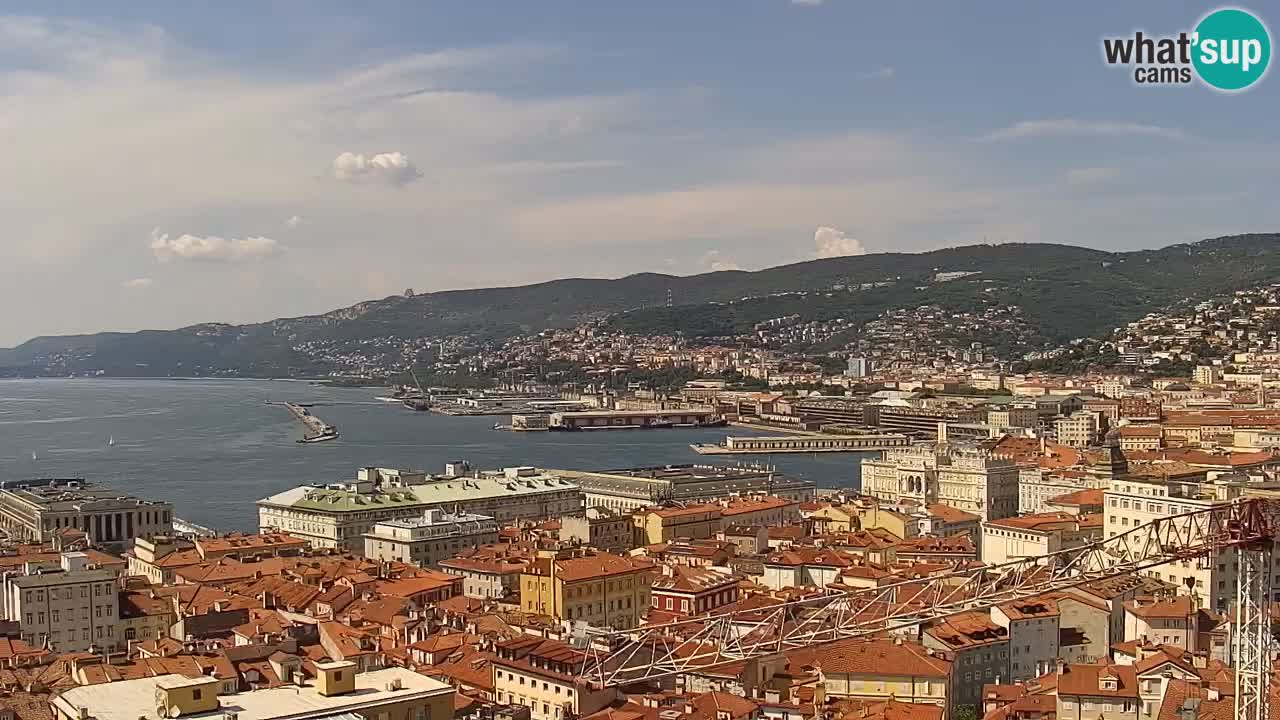 Webcam Trieste – View from sanctuary Monte Grisa