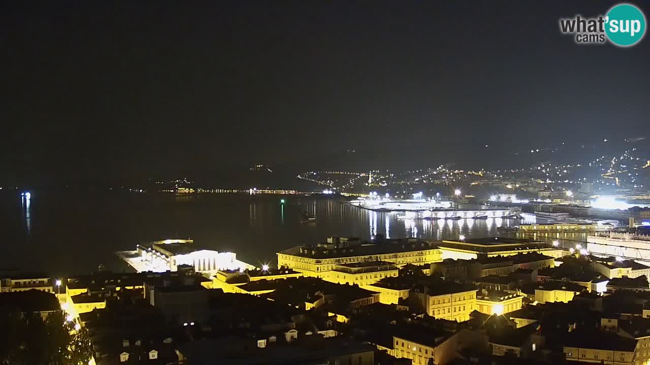Live webcam Trieste – Panorama of the city, the Gulf, the maritime station and the Miramare castle