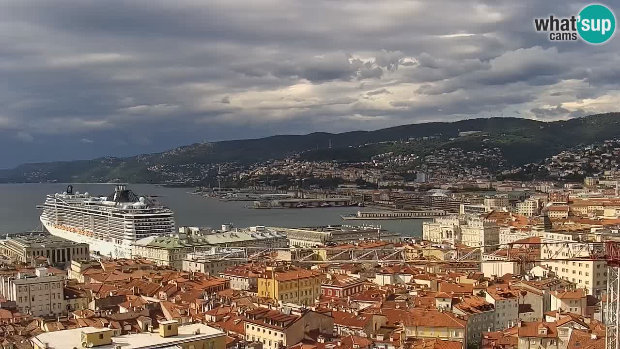 Live-Webcam Triest – Panorama der Stadt, des Golfs, der Seestation und des Schlosses Miramare