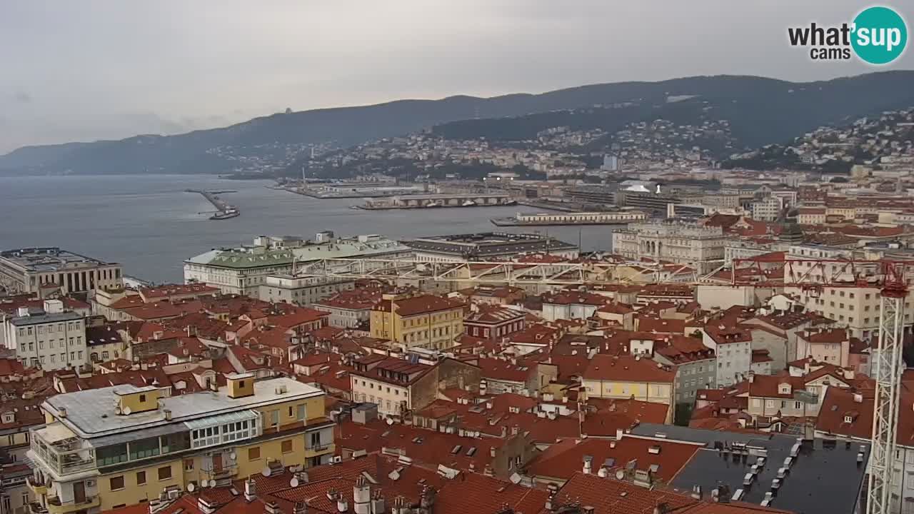 Webcam Triest – Blick vom Heiligtum Monte Grisa