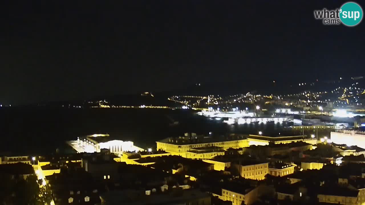 Webcam Trieste – View from sanctuary Monte Grisa