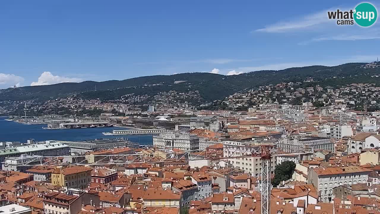 Live-Webcam Triest – Panorama der Stadt, des Golfs, der Seestation und des Schlosses Miramare