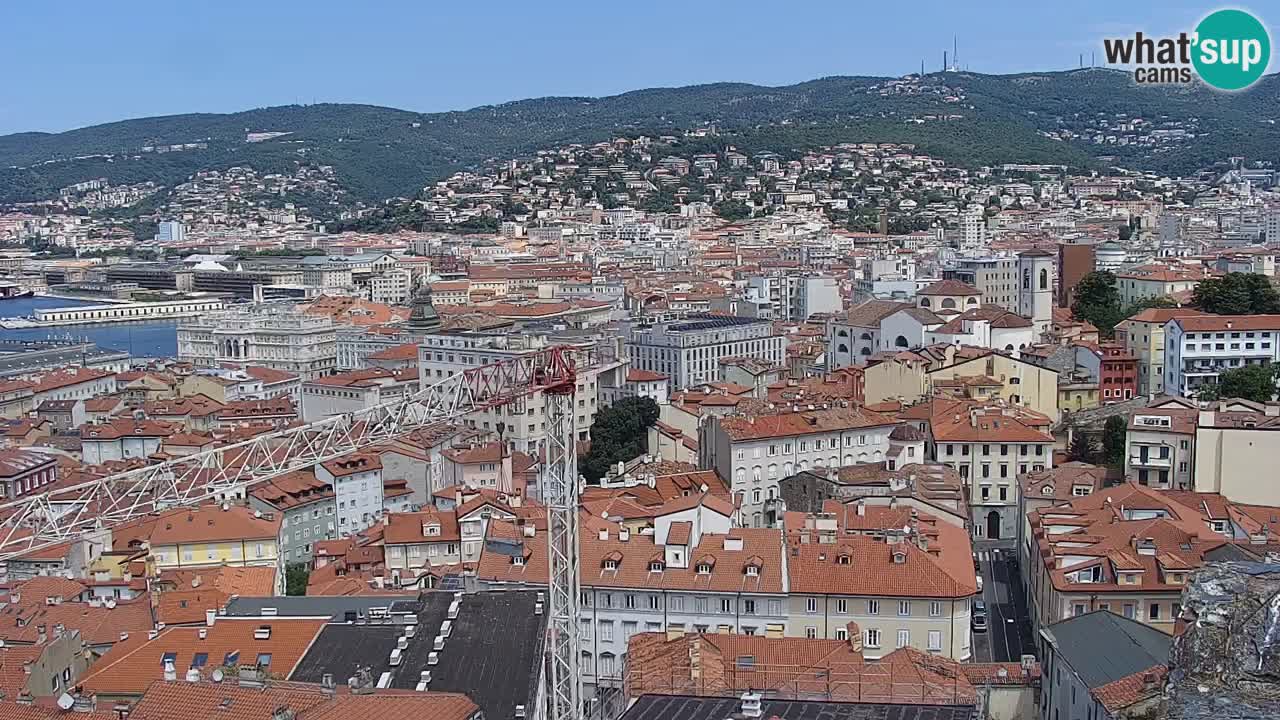 Live webcam Trieste – Panorama of the city, the Gulf, the maritime station and the Miramare castle