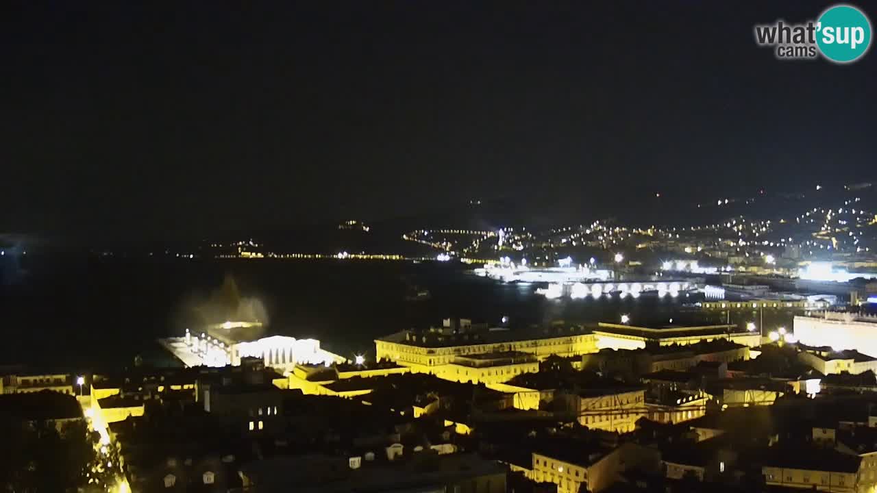 Live-Webcam Triest – Panorama der Stadt, des Golfs, der Seestation und des Schlosses Miramare