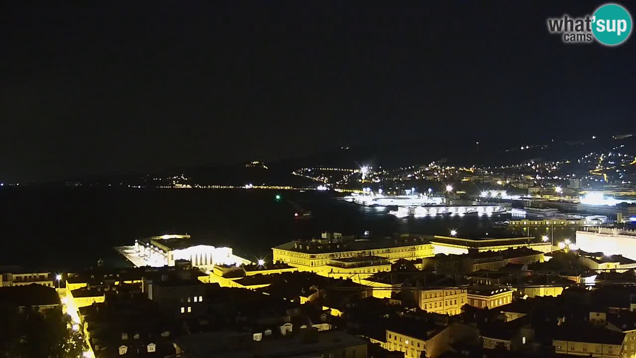 Live-Webcam Triest – Panorama der Stadt, des Golfs, der Seestation und des Schlosses Miramare