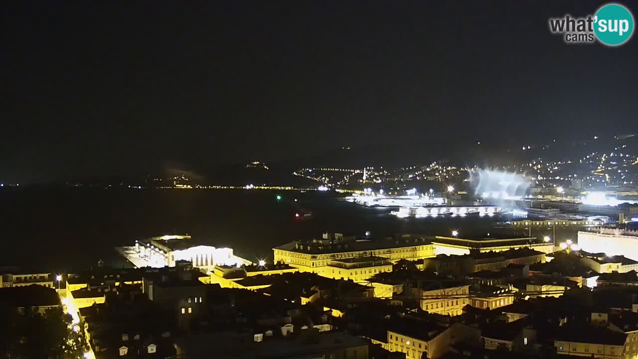 Live webcam Trieste – Panorama della città, del Golfo, stazione marittima e del castello di Miramare