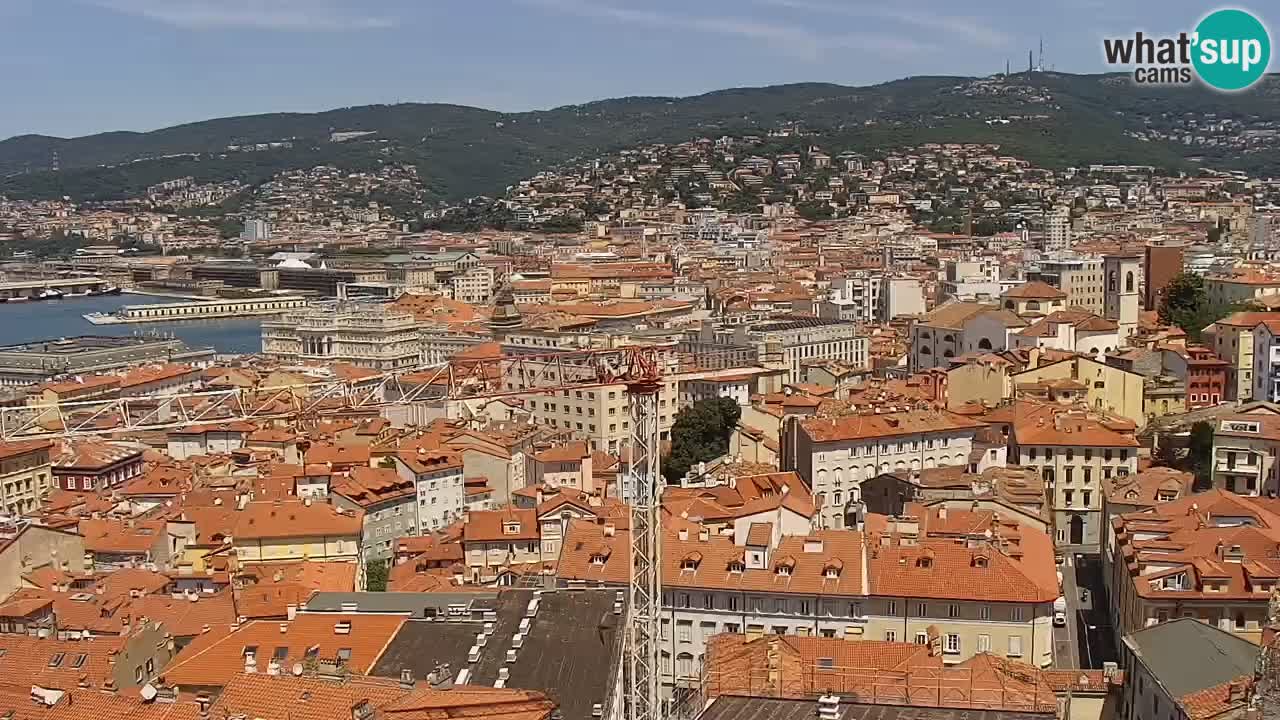 Webcam Trieste – View from sanctuary Monte Grisa