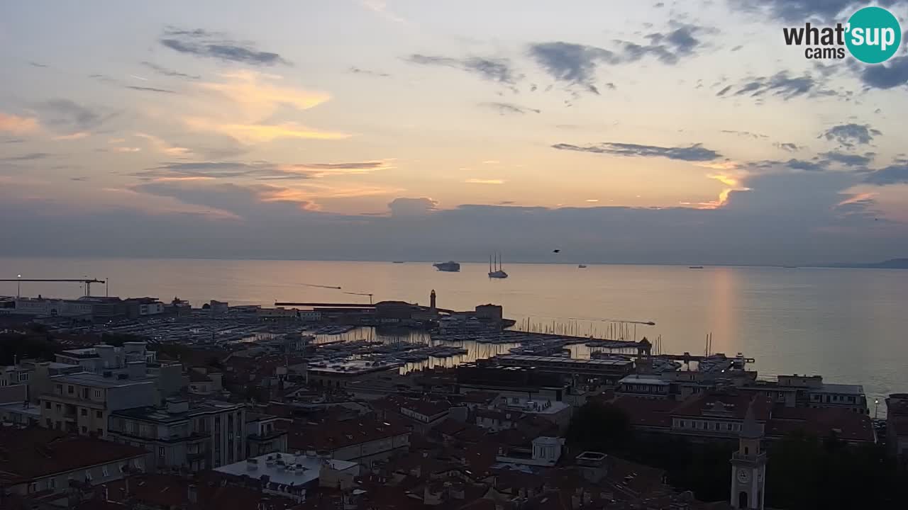 Spletna kamera Trst – pogled s svetišča Monte Grisa