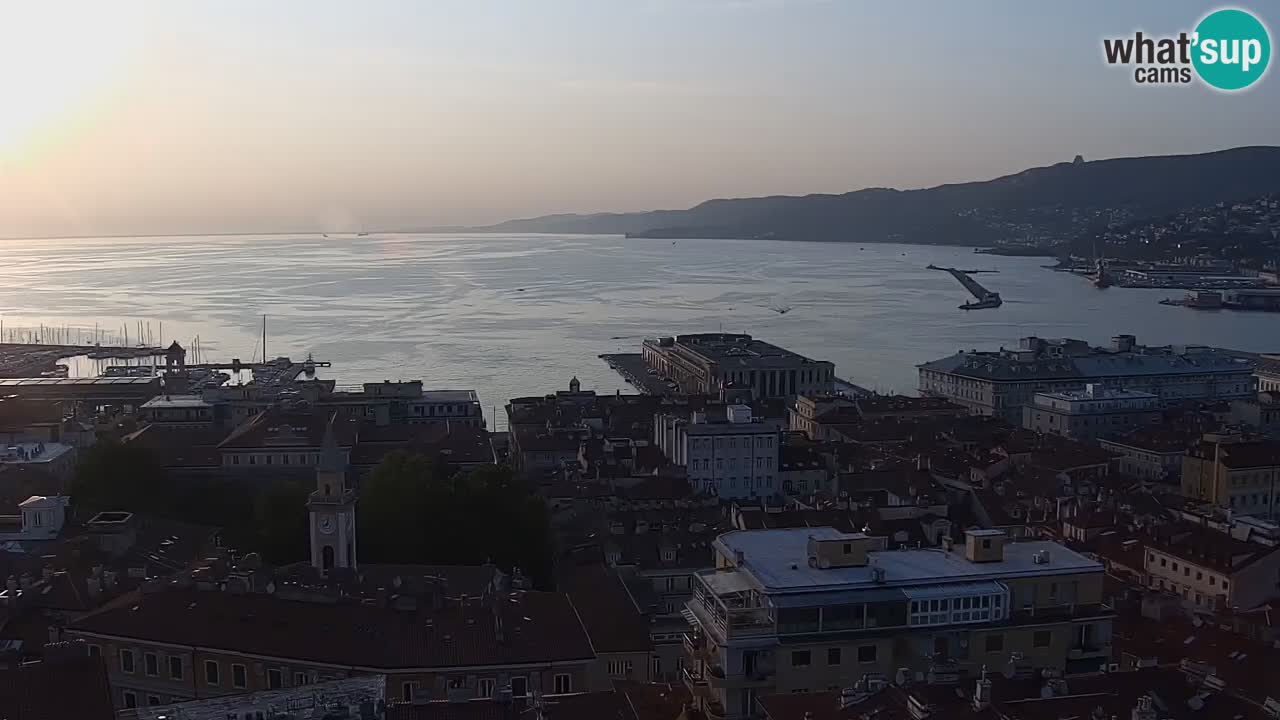 Webcam Trieste – View from sanctuary Monte Grisa